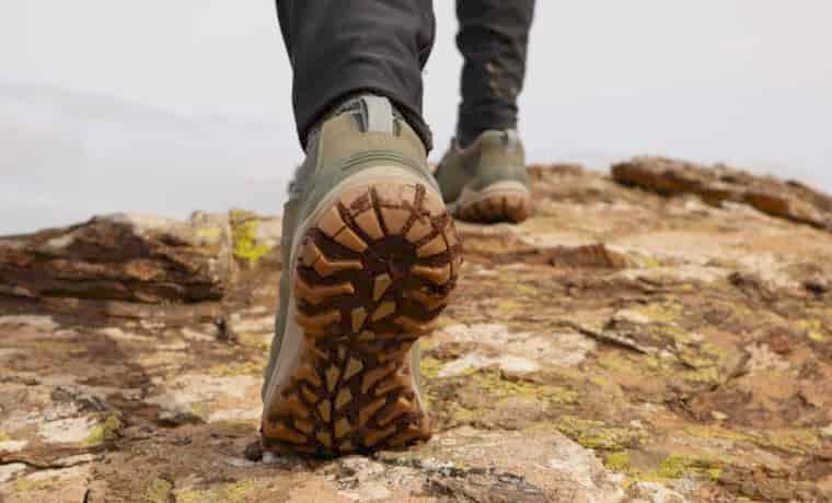 Tread of hiking shoes