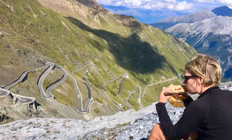 Stelvio pass road 