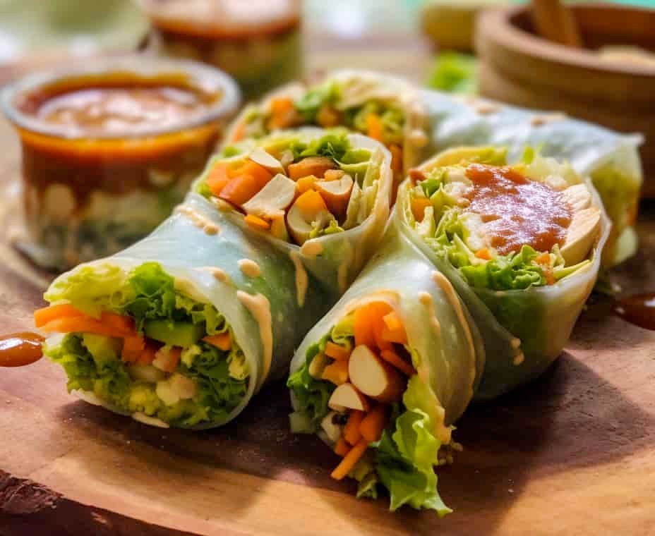 rice paper rolls