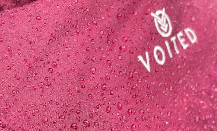 Water on jacket