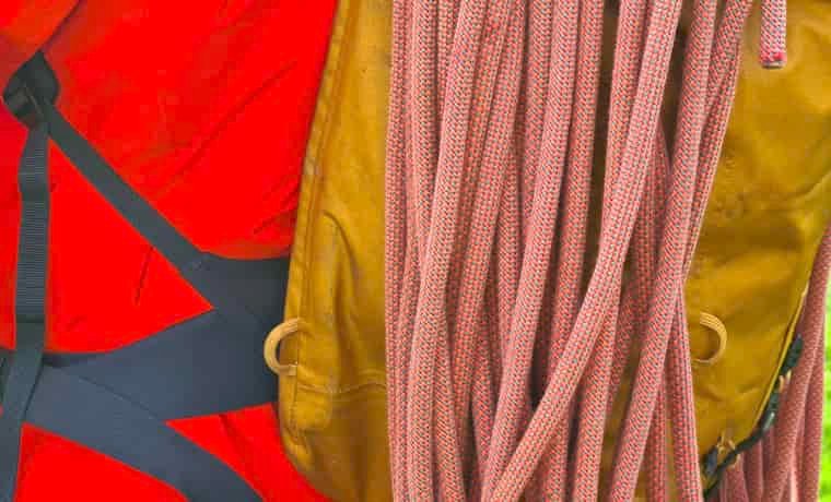 Gear loops on backpack