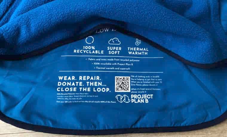 BAM QR code on fleece
