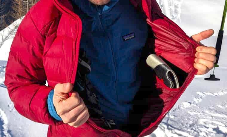 Internal pocket of jacket