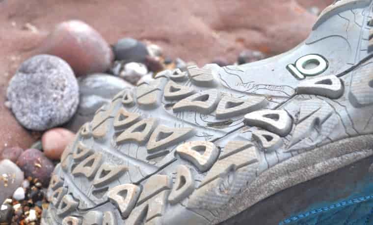 Soles of hike boot