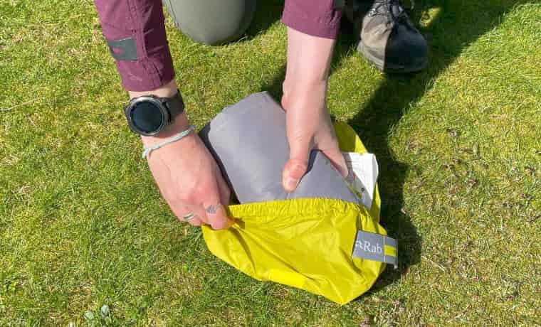 Packing sleeping mat