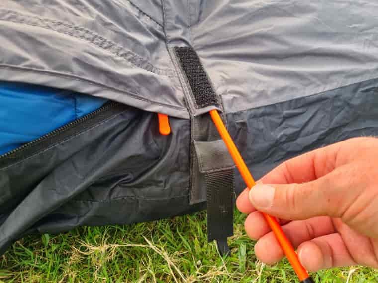 Pole of bivi bag