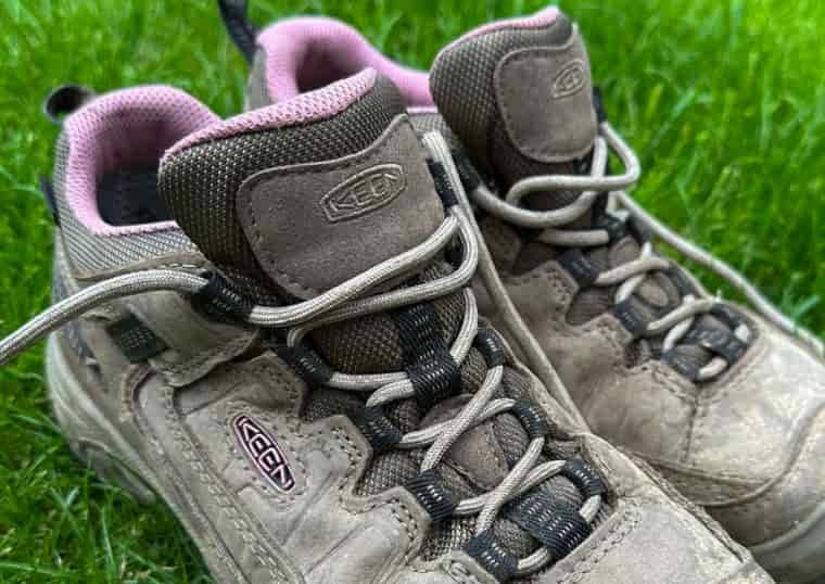 Shoe laces and tongue