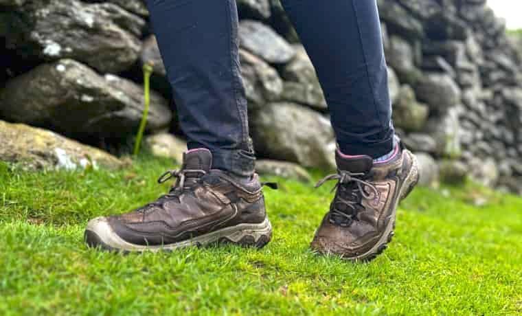 Woman walking in Keen shoes