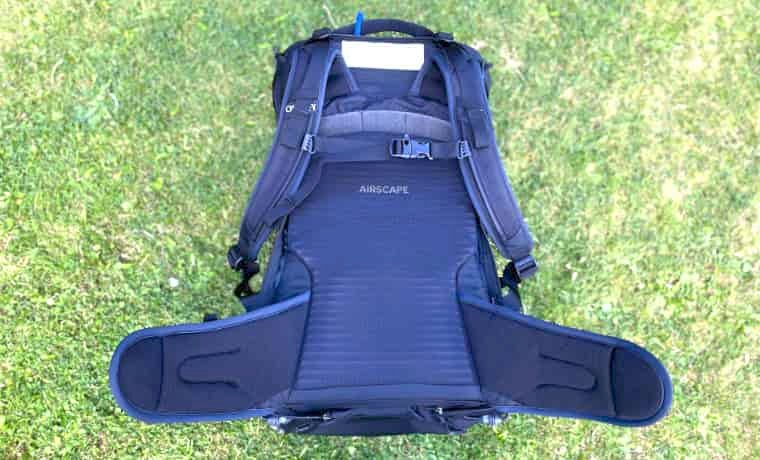 Backpack back panel