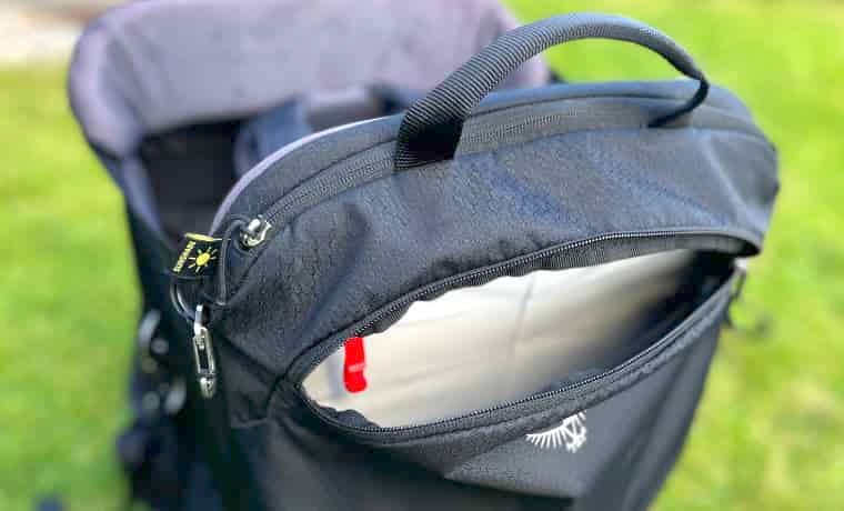 Pocket of child carrier