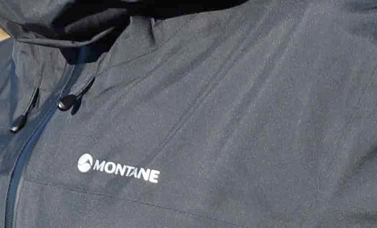 Close up of jacket fabric
