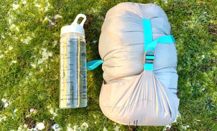 Packed sleeping bag