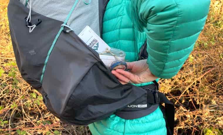 Backpack side pocket