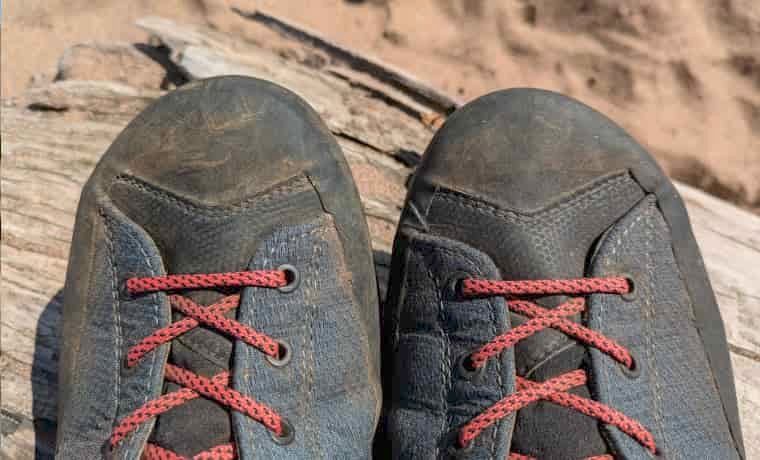 Hiking boots toe box