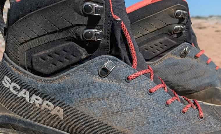 Uppers of hiking boots