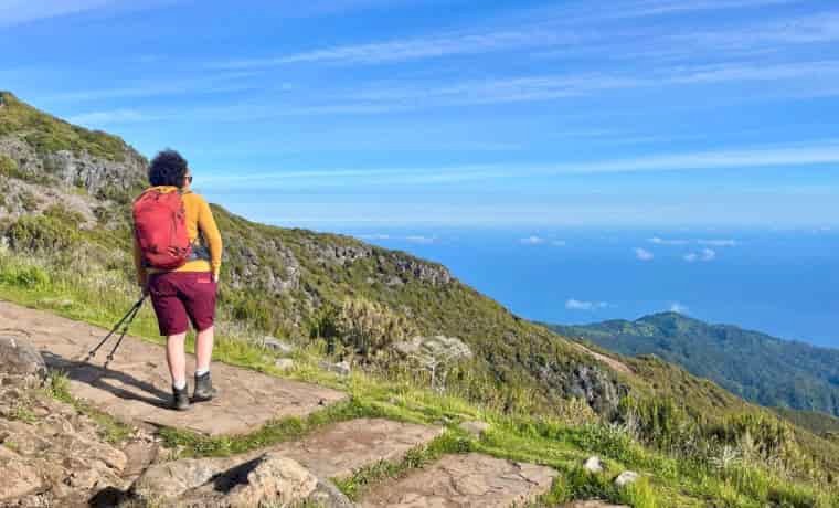 Woman hiking