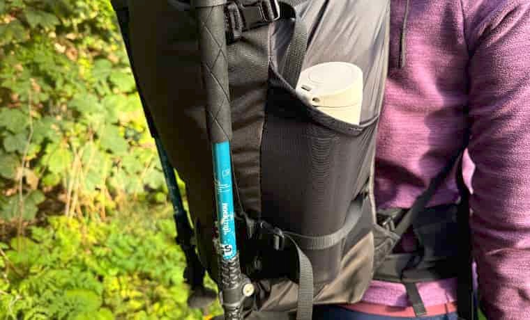 Backpack side pocket