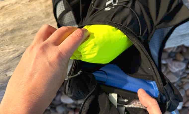 Backpack storage pocket