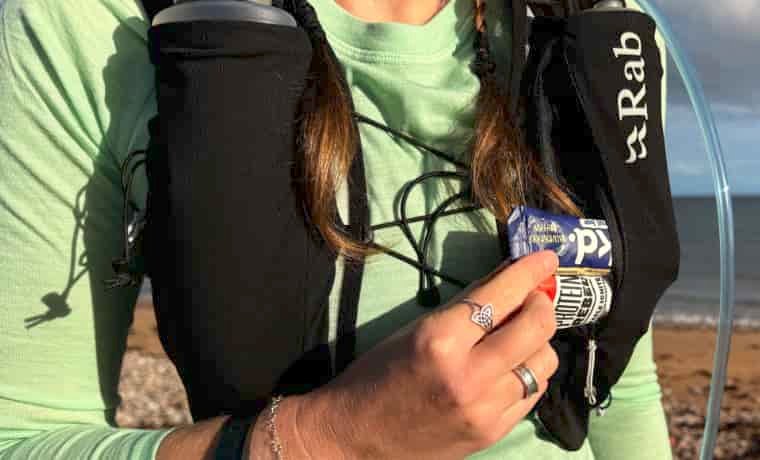 Chest storage pocket of back pack