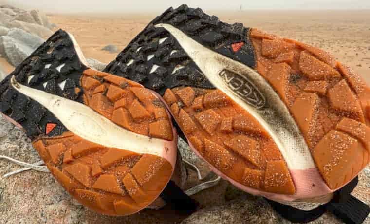 Outsole of Keen running shoes